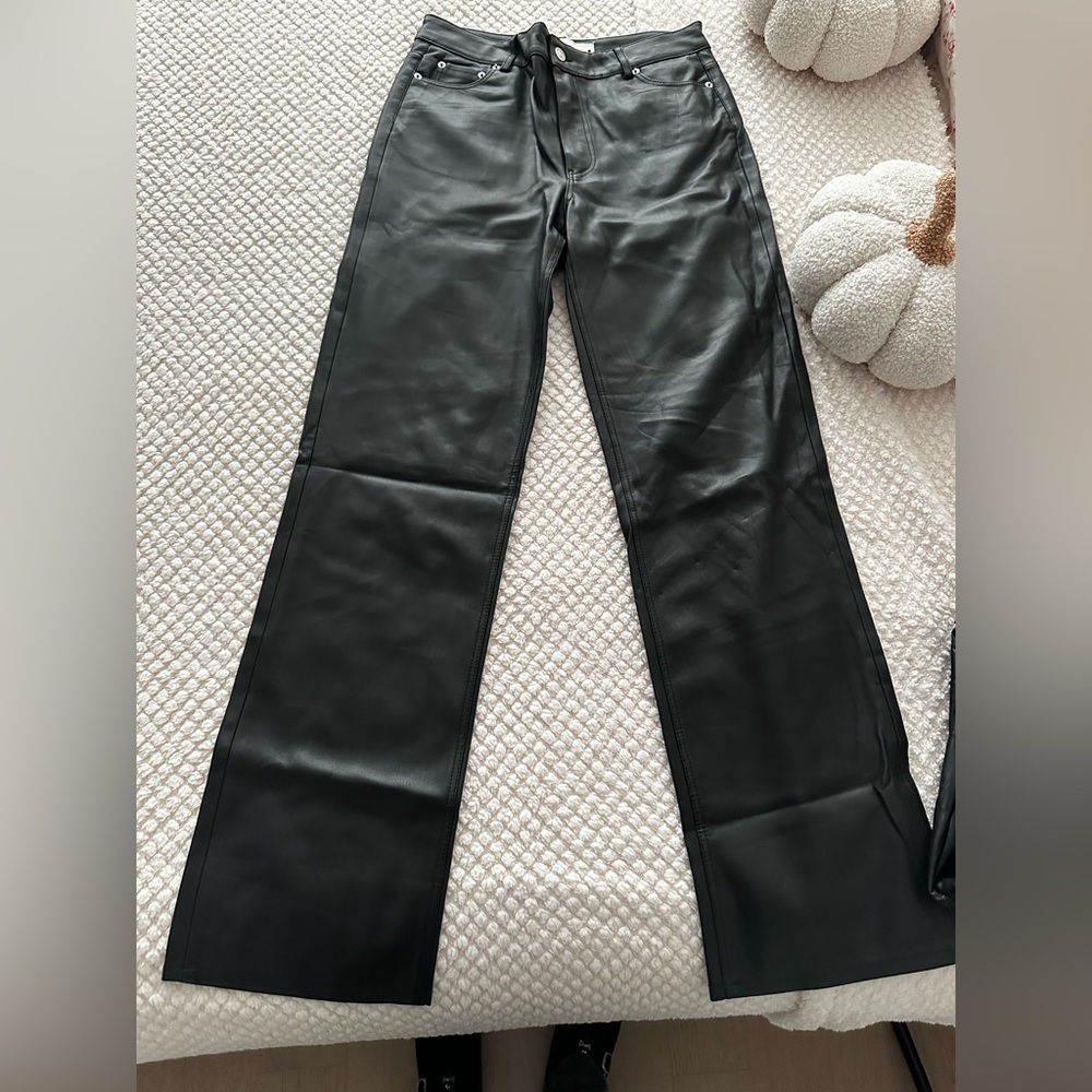 Zara leather pants
